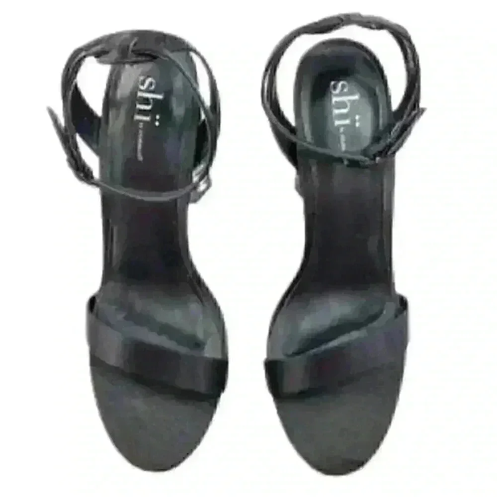Shi by Journeys Dazzled Black Open Toe Ank…